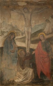 La Crucifixión con la Virgen, San Juan y Magdalena, 1470-1523 de Ambrogio Bergognone