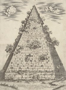 Sepulchrum C. Cestii Epulonis Ostensi Via Et Pyramide Et Marmore Quadrato Nobilissimum Atque Omnium Vetustissimum de Ambrogio Brambilla