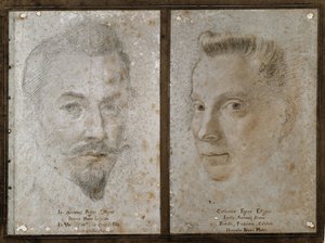 Autorretrato y retrato de la hermana del pintor