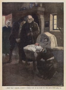 Ilustración para Los Miserables de Victor Hugo (litografía en color) de Ambrogio Lombardi