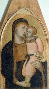 Madonna y Niño (detalle) de Ambrogio Lorenzetti