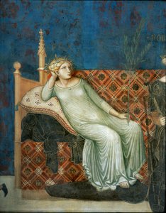 La alegoría del buen gobierno ... (pintura mural) de Ambrogio Lorenzetti