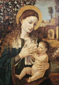 Madonna del Latte, de Ambrosio Bergognone (hacia 1460-1523) de Ambrogio da Fossano (c.1460 1523)