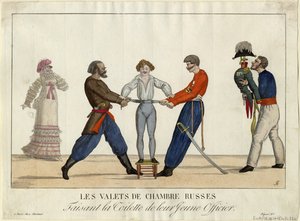 Aseo de un joven oficial ruso, c. 1815 de Ambroise Louis Garneray