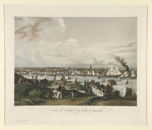 Vista del Puerto de Baltimore de Ambroise Louis Garneray