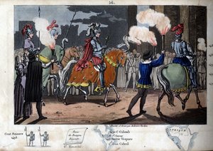 Carlos VIII (1470-1498) entró en Roma, ganando el 31 de diciembre de 1494. Fue declarado Emperador de Oriente, antes de ir a Nápoles para hacer valer sus derechos allí. Diseñado y grabado por Ambroise Tardieu en 1825.