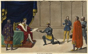 En 1327, Carlos IV el Hermoso (1294-1328) erige la señoría de Borbón en un ducado en favor del nieto de Roberto de Clermont y nieto de San Luis, Luis I de Ambroise Tardieu