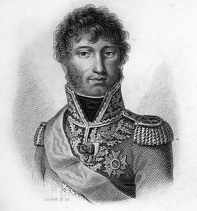 Joachim Murat (1767 - 1815), Mariscal de Francia, Rey de Nápoles en “Retratos de los generales franceses tras las victorias y conquistas de los franceses”. Grabado por Ambroise Tardieu en 1818. Colección Stella. de Ambroise Tardieu