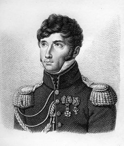 Louis Michel Letort (Le Tort) (1773-1815) en General de Brigada - en "Portraits des généraux français en suite les victoires et conquêtes des Français". Grabado por Ambroise Tardieu en 1818. Colección Stella.