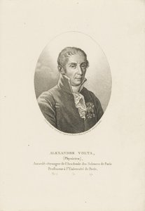 Retrato de Alessandro Volta 1745-1827, ca 1820 de Ambroise Tardieu