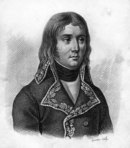 El general Jean-Charles Abbatucci (1770-1796) en “Portraits des Généraux Français”. Grabado por Ambroise Tardieu en 1818. Colección Stella.