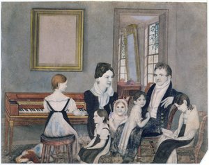 La familia Schuyler, 1824 de Ambrose Andrews