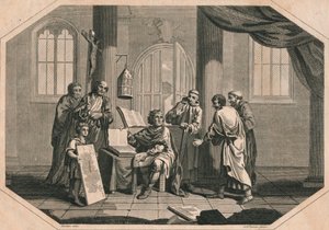 La división de Inglaterra en condados, cientos y tithings por Alfredo el Grande, 1808 de Ambrose William Warren