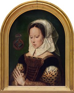 Mujer rezando (óleo sobre tabla)
