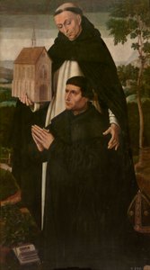 Santo Tomás y un donante de Ambrosius Benson