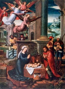 La Natividad, c. 1500-1550 de Ambrosius Benson