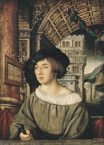 Retrato de un joven de Ambrosius Holbein
