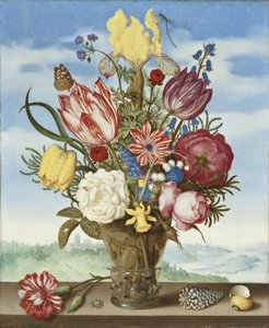 Ramo de flores en un alféizar de Ambrosius the Elder Bosschaert