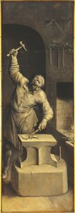 San Eligio en su taller (óleo sobre tabla) de Ambrosius the Elder Francken or Franck