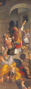 San Eligio visita a los prisioneros (óleo sobre tabla)