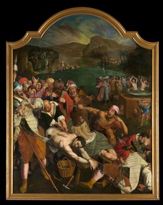 Martirio de los santos Crispín y Crispiniano (óleo sobre tabla) de Ambrosius the Elder Francken or Franck