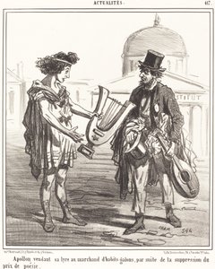 Apolo vendiendo su lira de Amédée Charles Henri Cham