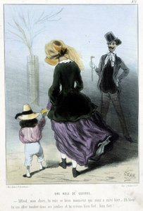 Una artimaña de guerra - en "Madeleines" de Cham, v.1870-1880 de Amédée de Noé