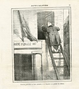 Ilustración de Cham (1819-1879) en Le Charivari de Amédée de Noé