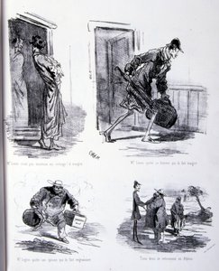 Ilustración para El arte de engordar y adelgazar de Amédée de Noé
