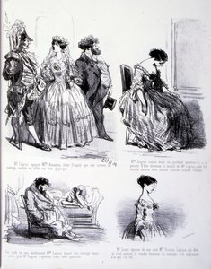 Ilustración para El arte de engordar y adelgazar de Amédée de Noé
