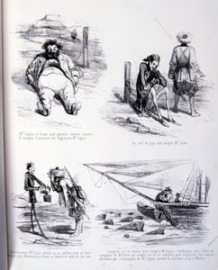 Ilustración para El arte de engordar y adelgazar de Amédée de Noé
