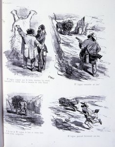 Ilustración para El arte de engordar y adelgazar de Amédée de Noé