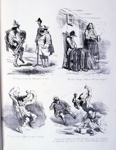 Ilustración para El arte de engordar y adelgazar de Amédée de Noé