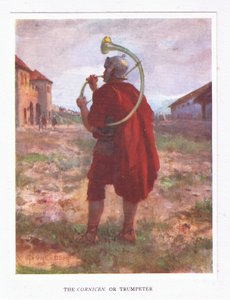 Un Cornicen o Trompetero, ilustración de El Soldado Romano, 1928