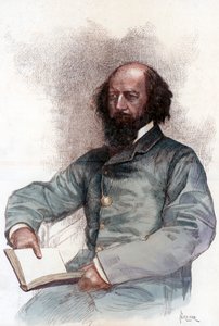 Alfred Lord Tennyson 1809-1892, poeta inglés, 1884