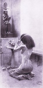 Mujer egipcia en sus devociones, 1925 de Amedee Forestier