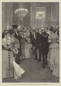 Baile dado a los alcaldes y alcaldesas provinciales en la Mansion House, la recepción de Amedee Forestier