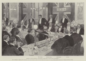 Banquete para los jugadores de críquet australianos en el Inns of Court Hotel, 7 de septiembre de Amedee Forestier