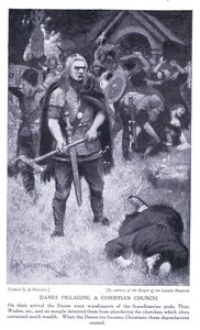 Danos saqueando una iglesia cristiana, años 1920