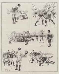 Bocetos de Fútbol de Amedee Forestier