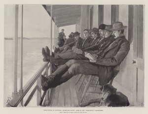 De Euston a Klondike, de regreso a casa, algunos de los pasajeros de Hamilton de Amedee Forestier
