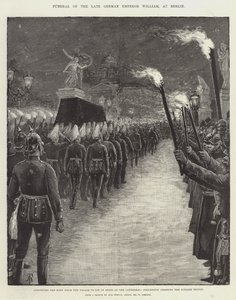Funeral del difunto emperador alemán Guillermo, en Berlín