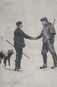 Encuentro de los exploradores polares Frederick George Jackson y Fridtjof Nansen, Tierra de Francisco José, 1896