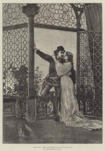 Escena de Romeo y Julieta, en el Teatro Lyceum de Amedee Forestier