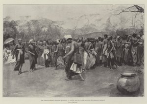 La cuestión fronteriza Lagos-Dahomey, una danza nativa en el distrito disputado del interior