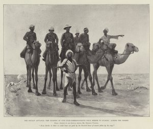 El avance en Sudán, el viaje de cinco corresponsales de guerra de Berber a Suakim, a través del desierto de Amedee Forestier