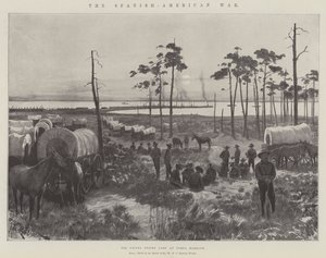 La Guerra Hispanoamericana, el campamento de los Estados Unidos en el puerto de Tampa
