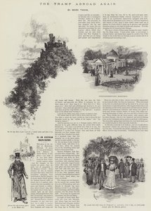El vagabundo en el extranjero de nuevo, por Mark Twain de Amedee Forestier