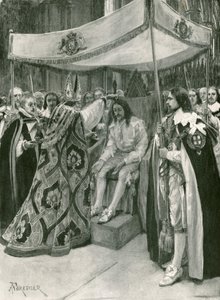 La unción de Carlos I de Amedee Forestier