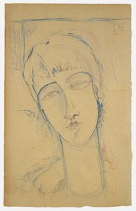 Anna Akhmatova Retrato de una mujer roja, 1915 de Amedeo Modigliani